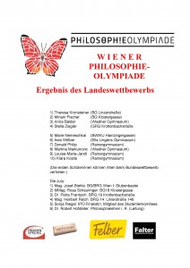 Ergebnis Wiener Philosophieolympiade 2017